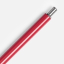 Ручка шариковая Slim Beam, красная для нанесения логотипа