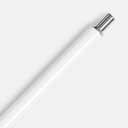 Ручка шариковая Slim Beam, белая для нанесения логотипа