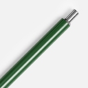 Ручка шариковая Slim Beam, зеленая для нанесения логотипа