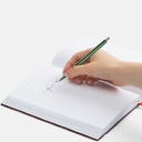 Ручка шариковая Slim Beam, зеленая для нанесения логотипа