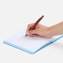 Ручка шариковая Digit Soft Touch со стилусом, красная для нанесения логотипа