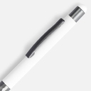 Ручка шариковая Digit Soft Touch со стилусом, белая для нанесения логотипа