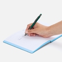 Ручка шариковая Digit Soft Touch со стилусом, зеленая для нанесения логотипа