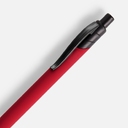 Ручка шариковая Undertone Black Soft Touch, красная для нанесения логотипа