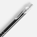 Ручка шариковая Undertone Metallic, черная для нанесения логотипа