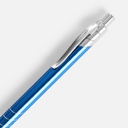 Ручка шариковая Undertone Metallic, синяя для нанесения логотипа