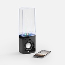 Bluetooth-колонка с поющим фонтаном Fuente, черная для нанесения логотипа
