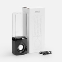 Bluetooth-колонка с поющим фонтаном Fuente, черная для нанесения логотипа