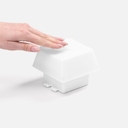 Светильник с подставкой для смартфона Knoppi, белый для нанесения логотипа