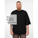 Футболка оверсайз Big boss, черная, размер 3XL/4XL для нанесения логотипа