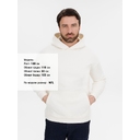 Худи оверсайз унисекс Snuggie, молочно-белое, размер M/L для нанесения логотипа