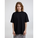 Футболка оверсайз унисекс Sideline, черная, размер XL/XXL для нанесения логотипа