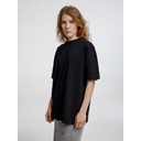 Футболка оверсайз унисекс Sideline, черная, размер XL/XXL для нанесения логотипа