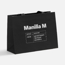Пакет бумажный Manilla L, черный для нанесения логотипа