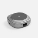 Складная станция беспроводной зарядки flowPad, серая для нанесения логотипа