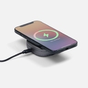 Складная станция беспроводной зарядки flowPad, серая для нанесения логотипа