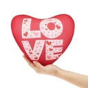 Подушка декоративная FrostyLove на заказ, сердце для нанесения логотипа