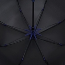 Зонт-трость Hidecolor с цветными спицами, черный с синим для нанесения логотипа