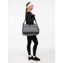 Спортивная сумка Atlantes, светло-серая с черным для нанесения логотипа