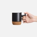 Кружка Corky Grip, черная для нанесения логотипа