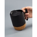 Кружка Corky Grip, черная для нанесения логотипа