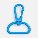 Застежка-карабин Snap Hook, L, голубая для нанесения логотипа
