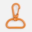 Застежка-карабин Snap Hook, L, оранжевая для нанесения логотипа