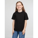 Футболка детская Regent Kids 150 черная, на рост 96-104 см (4 года) для нанесения логотипа