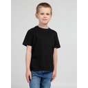 Футболка детская Regent Kids 150 черная, на рост 96-104 см (4 года) для нанесения логотипа