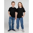 Футболка детская Regent Kids 150 черная, на рост 96-104 см (4 года) для нанесения логотипа