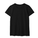 Футболка женская T-bolka Stretch Lady, черная, размер XXL для нанесения логотипа