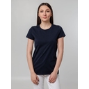 Футболка женская T-bolka Stretch Lady, темно-синяя (navy), размер S для нанесения логотипа