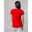 Футболка женская T-bolka Stretch Lady, красная, размер S для нанесения логотипа