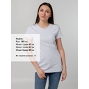 Футболка женская T-bolka Stretch Lady, белая, размер S для нанесения логотипа