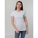 Футболка женская T-bolka Stretch Lady, белая, размер XXL для нанесения логотипа
