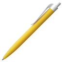 Ручка шариковая Prodir QS01 PMP-P, желтая с белым для нанесения логотипа