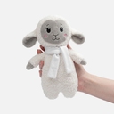 Мягкая игрушка Beastie Toys, овечка с белым шарфом для нанесения логотипа