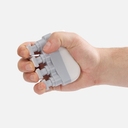 Эспандер кистевой FingerTap, серый с белым для нанесения логотипа
