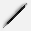 Ручка шариковая Arvent Glossy, черная для нанесения логотипа