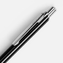 Ручка шариковая Arvent Glossy, черная для нанесения логотипа