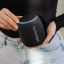 Водонепроницаемая колонка с подсветкой CityWave Pro, черная для нанесения логотипа