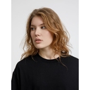 Футболка оверсайз унисекс Lavinia, черная, размер M/L для нанесения логотипа