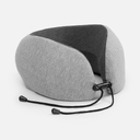 Дорожная подушка в кейсе Noxi, серая для нанесения логотипа