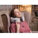 Дорожная подушка-массажер inRelax, ver.2, серая для нанесения логотипа
