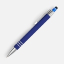 Ручка шариковая Sansen Soft Touch со стилусом, синяя для нанесения логотипа