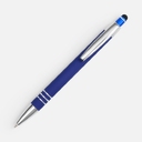 Ручка шариковая Sansen Soft Touch со стилусом, синяя для нанесения логотипа