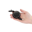 Складной кабель с переходниками pocketCoil, черный для нанесения логотипа