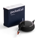 Складной кабель с переходниками pocketCoil, черный для нанесения логотипа