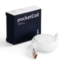 Складной кабель с переходниками pocketCoil, белый для нанесения логотипа