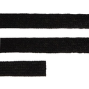 Плоский шнур Cord M, черный, 70 см для нанесения логотипа